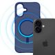 6. 3mk Smoke MagCase für iPhone 16 - Blau-Transparent