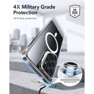 5. ESR Classic Hybrid Kickstand MagSafe Hülle für Samsung Galaxy S26 Ultra – Transparent