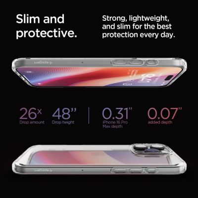 13. Spigen Ultra Hybrid-Hülle für iPhone 16 Pro Max – transparent