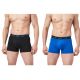 Puma Herren-Boxershorts, 2er-Pack, blau-schwarz, bequeme Baumwolle
