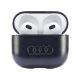 4. Audi Lederhülle mit großem Logo für AirPods 3 – Schwarz