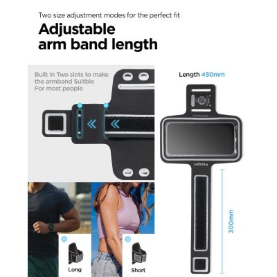 9. Spigen A703 Sportarmband 6,9'' - Schwarz