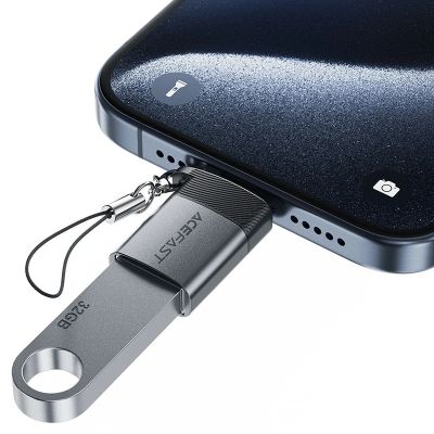 3. Acefast J7 USB-A-auf-USB-C-Adapter – Grau