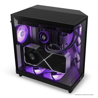 15. NZXT H6 FLOW RGB MIDI-TOWER-COMPUTERGEHÄUSE MIT FENSTER, SCHWARZ