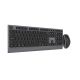 4. GEMBIRD Kabelloses Tastatur- und Maus-Set mit Dual-Modus, 2,4 GHz + Bluetooth, schlank, russisches Layout, Schwarz