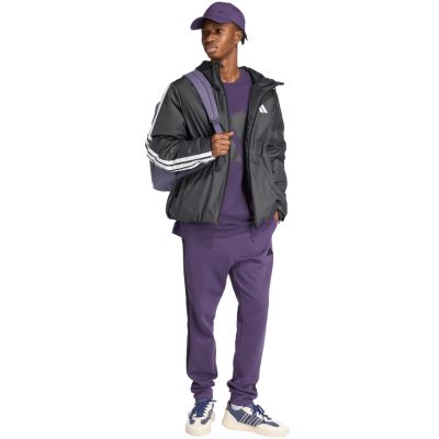 6. Herren adidas Essentials 3-Streifen Fleecehose Lila JX0750