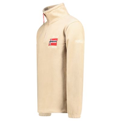 8. Herren-Fleecejacke Geographical Norway TEQUATEUR BEIGE DB MEN 233 (WZ6694H/GN-BEIGE)