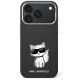 Karl Lagerfeld Smooth Choupette Sketch MagSafe Hülle für iPhone 18 Pro / 17 Pro / 18 Pro - Schwarz