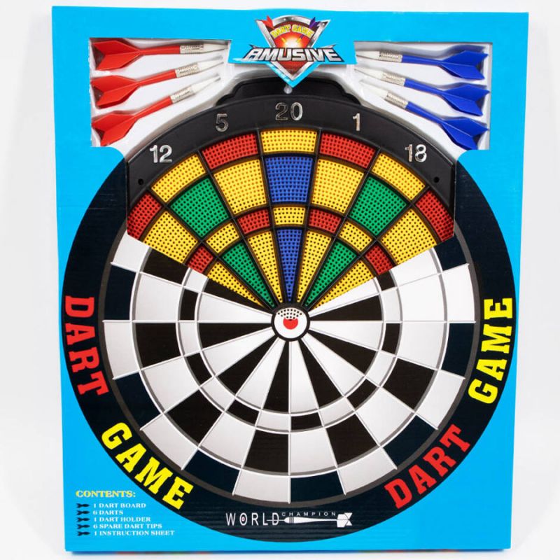 2. Kunststoff-Dartscheibe 40 cm + 6 Pfeile BT26903/EBO01316