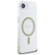 4. Guess IML Glitter Circle MagSafe iPhone 16e Hülle - Transparent