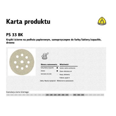 KLINGSPOR DISC 225 PS33CK gr. 80 OPEN GLS38 /50 Stk.