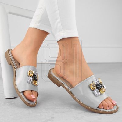 3. S.Barski W OLI262B silberne Zirkonium-Flip-Flops