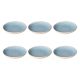 ROSE&TULIPANI CONCERTO FUSE AZZURRO Set mit 6 Suppentellern 21 cm
