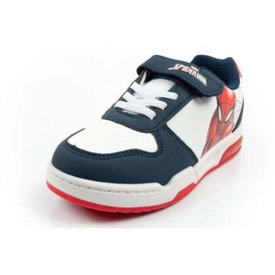 3. Leomil Kinder-Sportschuhe Spiderman Sneaker, leicht, mit Klettverschluss und LED-Beleuchtung, weiß