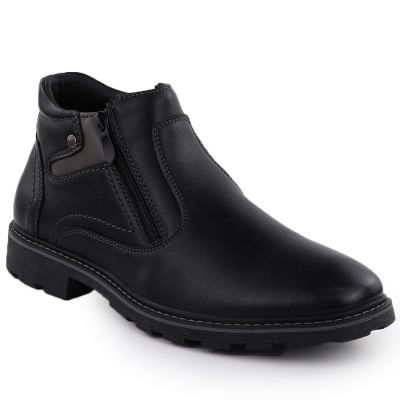 Herren-Outdoorstiefeletten mit warmem Futter und Reißverschlüssen, schwarz VanHorn AN71309