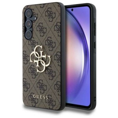 Guess 4G Big Metal Logo Hülle für Samsung Galaxy A55 - braun