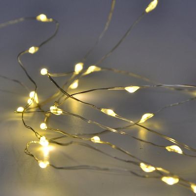 8. DRAHTLICHTERKETTE MIT BATTERIEBETRIEB, 40 LED, WARMWEISS (R)