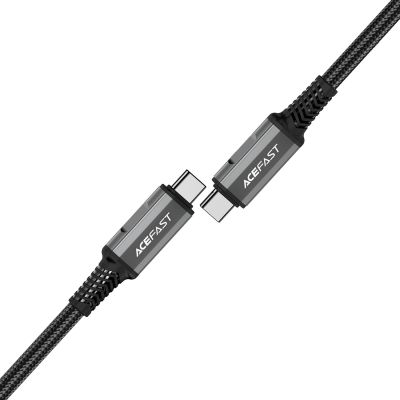 2. Acefast C1-09 USB-C / USB-C USB4 PD3.1 Kabel 5A 1m - grau-schwarz