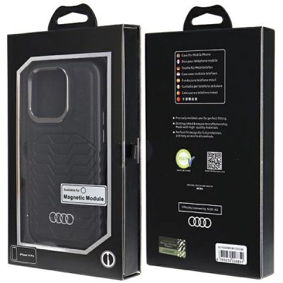 7. Audi Kunstlederhülle mit MagSafe für iPhone 14 Pro – schwarz