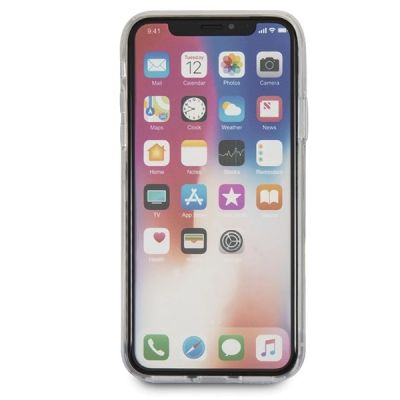 8. Guess Flower Desire Rote Rose iPhone X Hülle - Transparent