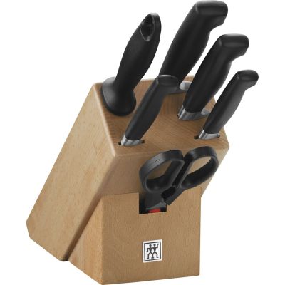8. ZWILLING Vier-Sterne-Messerset 35066-000-0 (Messerblock, Schere, 4 Messer, Messerschärfer)