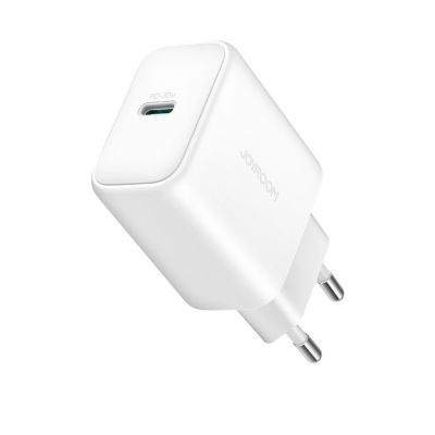 2. Joyroom JR-TCF24 USB-C PD 30W QC SFC Netzwerkladegerät – Weiß + 1 m USB-C-Kabel