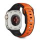 2. Tech-Protect IconBand Line Armband für Apple Watch 44 / 45 / 46 / 49 mm - Schwarz und Orange
