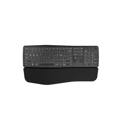 8. NATEC PORIFERA Tastatur für Zuhause/Büro, Bluetooth, QWERTZ-Tastatur, amerikanische und internationale Tastatur, Schwarz