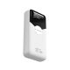 3. Wozinsky WFC-15W 20000mAh 22,5W PD20W Powerbank mit integrierten Lightning und USB-C-Kabeln – Weiß