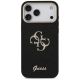 3. Guess Fixed Glitter Big 4G Metal Frame Hülle für iPhone 17 Pro Max - Schwarz