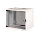 19" 9U Wand-Netzwerkschrank, SOHO PRO 460 x 540 x 400 mm, Glastür, grau, unmontiert, 60 kg