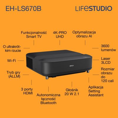 15. Epson Lifestudio Grand EH-LS670B – Metallic-Schwarz