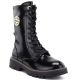 2. Damen-Ankle-Boots aus Lackleder, gefüttert, schwarz, Jezzi ASA259-10
