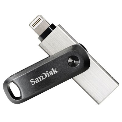 SanDisk iXpand GO SDIX60N-128G-GN6NE USB-Stick (128 GB; Lightning, USB 3.0; silber)