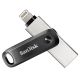 SanDisk iXpand GO SDIX60N-128G-GN6NE USB-Stick (128 GB; Lightning, USB 3.0; silber)