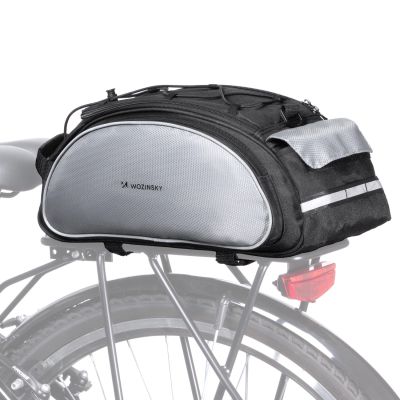 Wozinsky Fahrrad-Gepäcktasche mit Schultergurt, 13 l, Schwarz (WBB1BK)