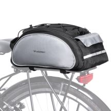 Wozinsky Fahrrad-Gepäcktasche mit Schultergurt, 13 l, Schwarz (WBB1BK)