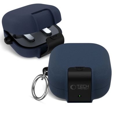 11. Tech-Protect Slim Hook Hülle für Samsung Galaxy Buds 4 / 4 Pro – Marineblau