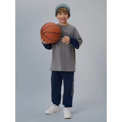 3. Langärmliges, locker geschnittenes Jungen-Shirt mit Aufdruck, Größe 4F 4FJRSS26TLONM631-24S