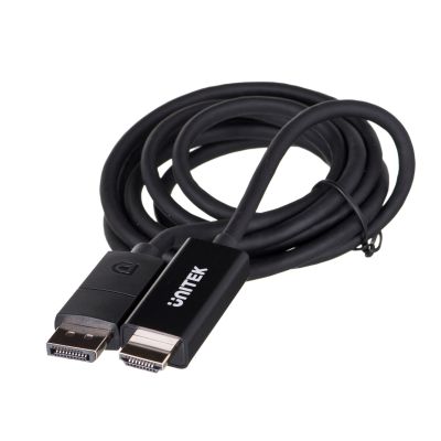 UNITEK ADAPTERKABEL DP 1.2 – HDMI, 4K 60 Hz, 1,9 m