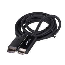 UNITEK ADAPTERKABEL DP 1.2 – HDMI, 4K 60 Hz, 1,9 m