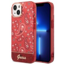 Guess GUHCP14SHGBNHR iPhone 14 6,1" rot/rotes Hardcase Bandana Paisley