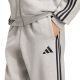 4. adidas Essentials 3-Streifen Fleecehose für Herren, schmal zulaufende Bündchen, grau, KY4127