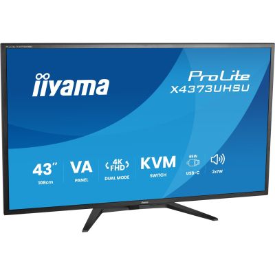 4. iiyama ProLite X4373UHSU-B2 Computermonitor 108 cm (42,5") 3840 x 2160 px 4K Ultra HD LED Schwarz