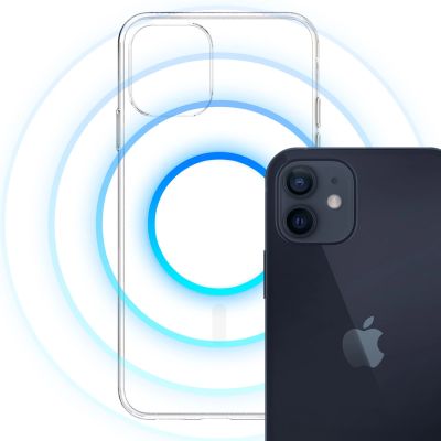 4. 3mk Clear MagCase Hülle für Apple iPhone 12/12 Pro – transparent