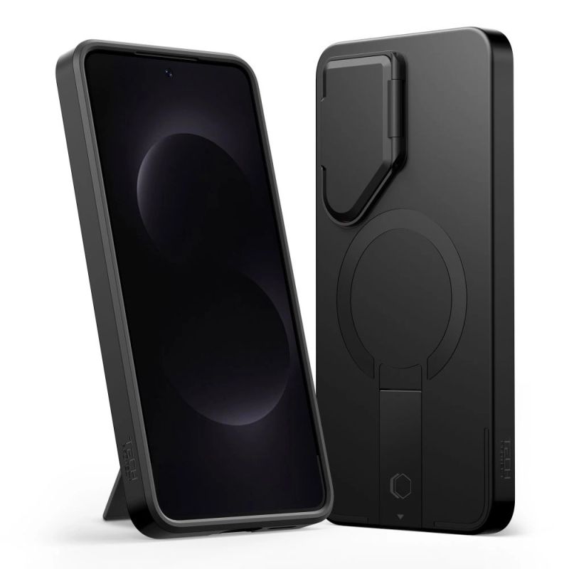 2. Tech-Protect Kevlar Aura MagSafe Hülle für Samsung Galaxy S26 – Schwarz und Orange