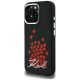 2. Karl Lagerfeld Silikonhülle mit Herzlogo und MagSafe-Funktion für iPhone 16 Pro – Schwarz