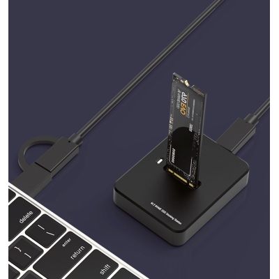 10. GEMBIRD M.2 SATA & NVMe SSD Dockingstation Schwarz