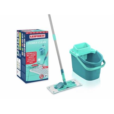 10. Leifheit 55510 Wischmopp Stahl Mikrofaser Grün