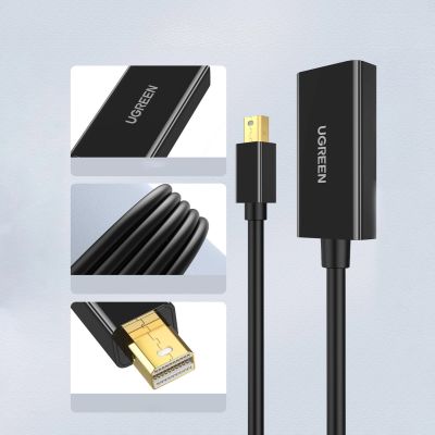 2. Ugreen MD112 40360 Mini DisplayPort (männlich) / HDMI (weiblich) 4K 2K 30Hz Adapter – Schwarz